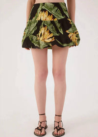 dress to Paradise Print Skirt in black banana - women's skirt