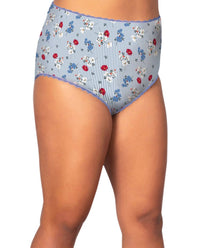 On The Plus Side - Plus Size Lace Trim Cotton Jersey Panties