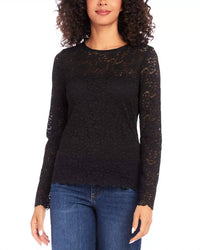 Karen Kane - Salla Scalloped Hem Lace Top