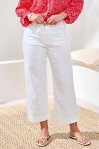 Tribal - Sophia Curvy Hugging Palazzo Crop Jeans