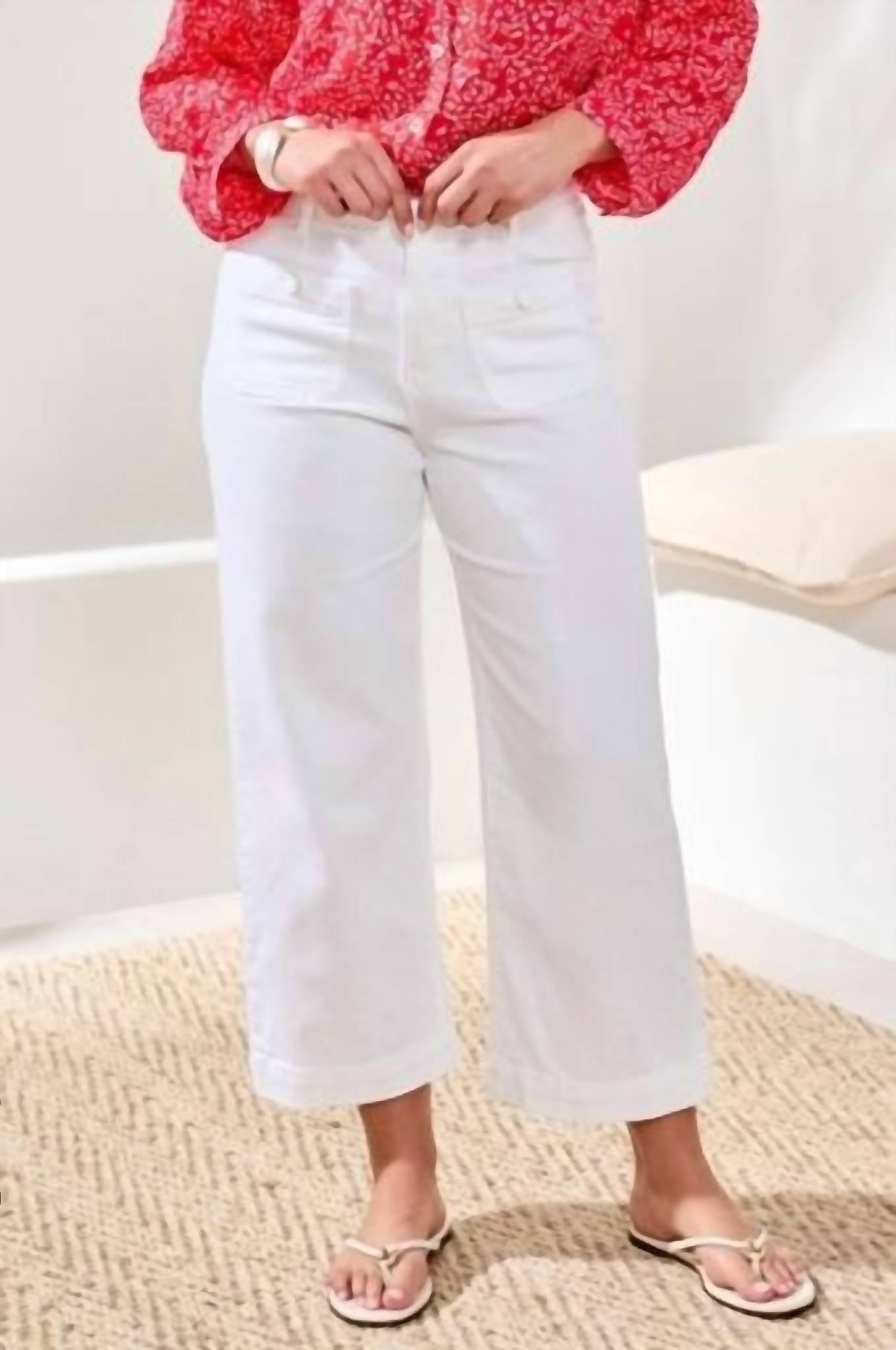 Tribal - Sophia Curvy Hugging Palazzo Crop Jeans