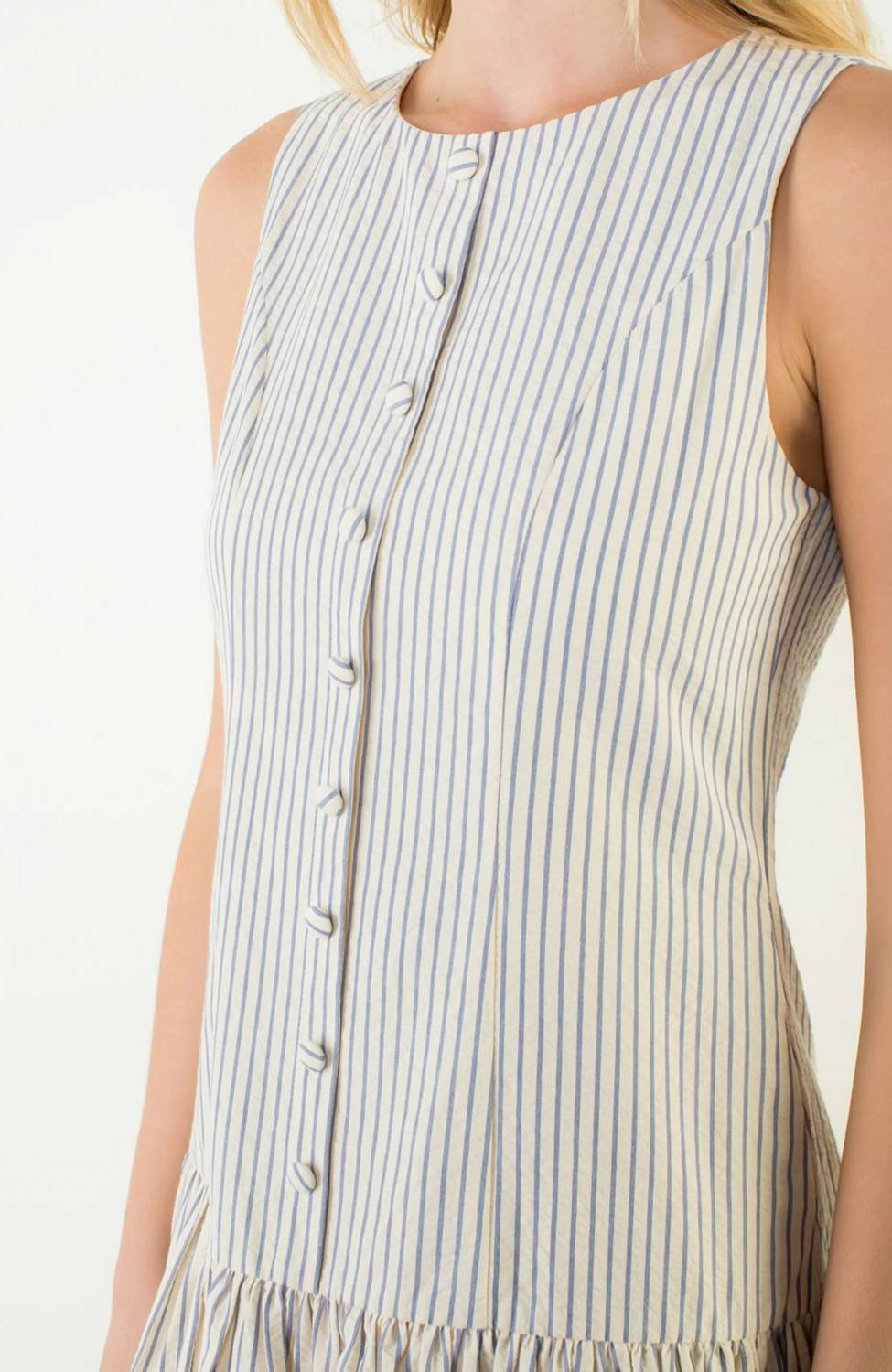 Thml - Sleeveless Stripe Button Dress