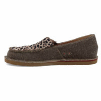 TWISTED X Women's Slip-on Loafers in dust leopard - women's flats - detail view