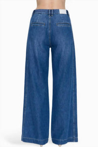 PISTOLA Jadyn Seamed Low Slung Palazzo Jean in imagine - women's jeans - alternate view