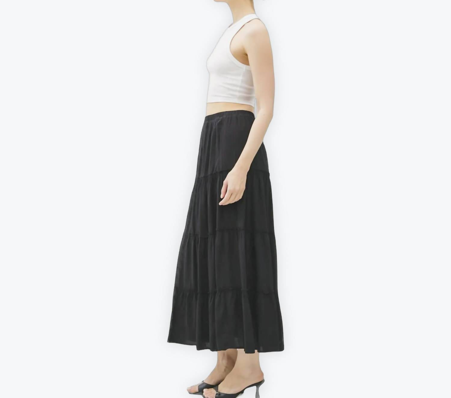 Be Cool - Dana Tiered Maxi Skirt