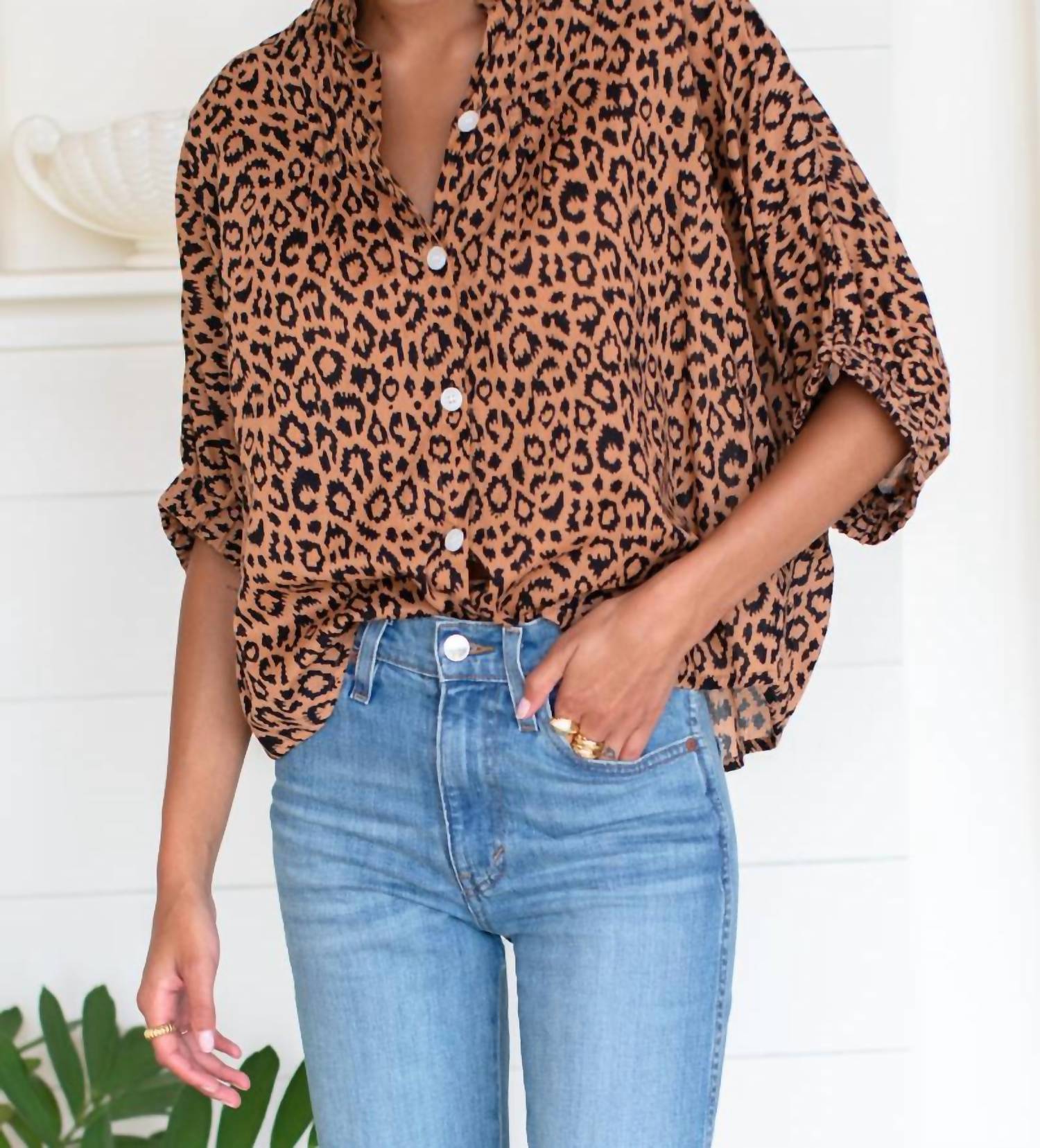 Emerson Fry - Mandarin Collar Top