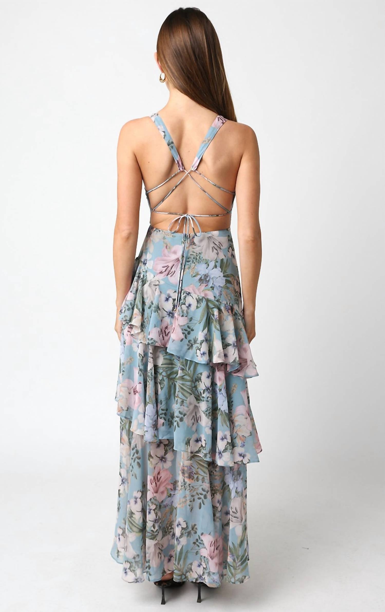 Olivaceous - Floral Kristen Maxi Dress