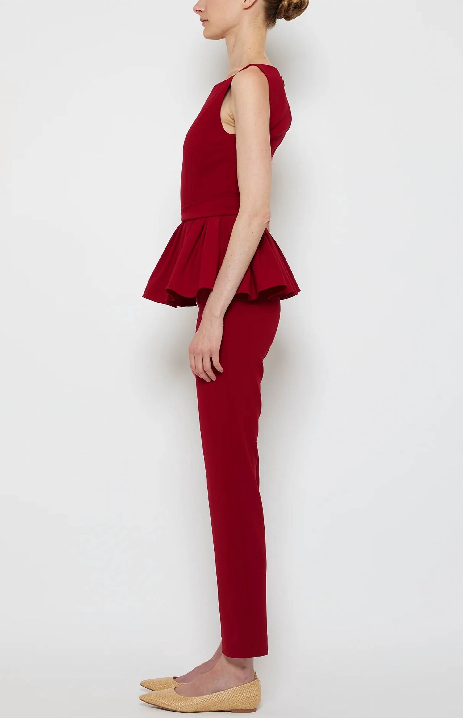 Prabal Gurung - Peplum Square Neck Top