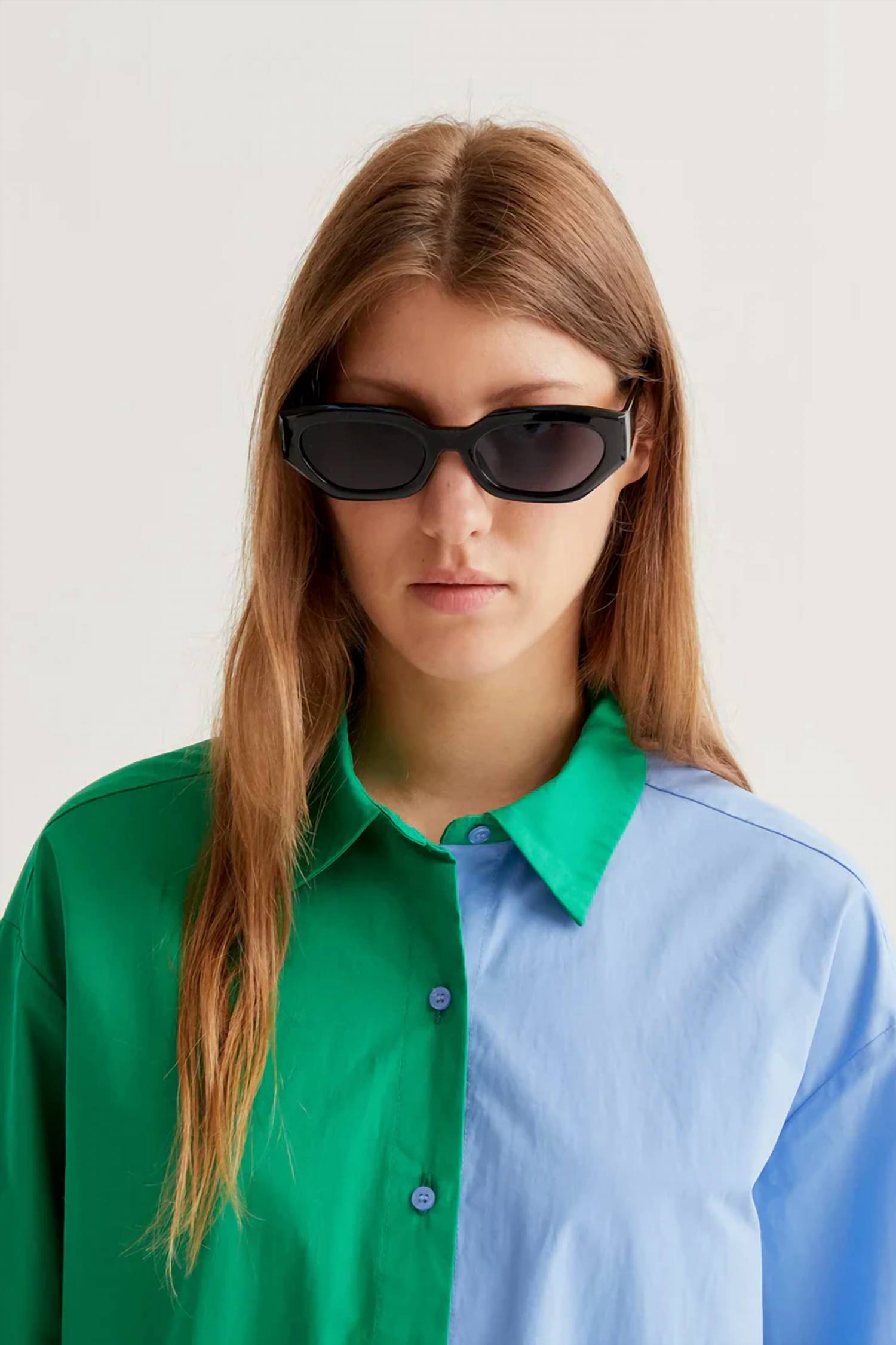 Compania Fantastica - Color Block Button Down Shirt