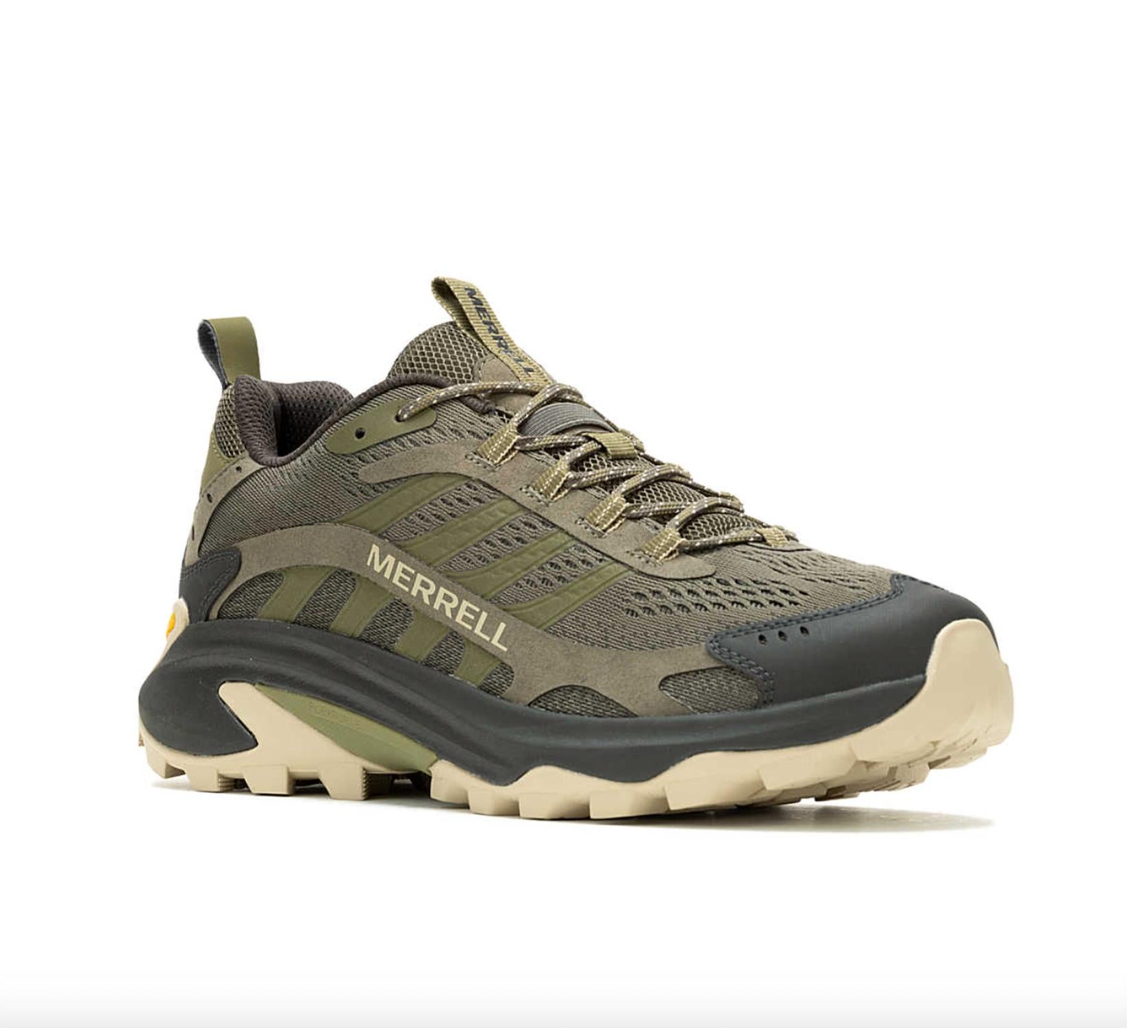 MERRELL Men's Moab Speed 2 Running Shoes in olive - men's sneaker - alternate view