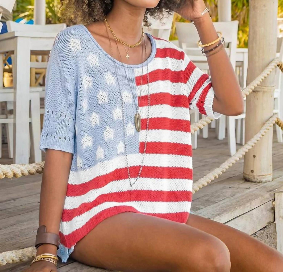 Wooden Ships - Calliope Flag Top