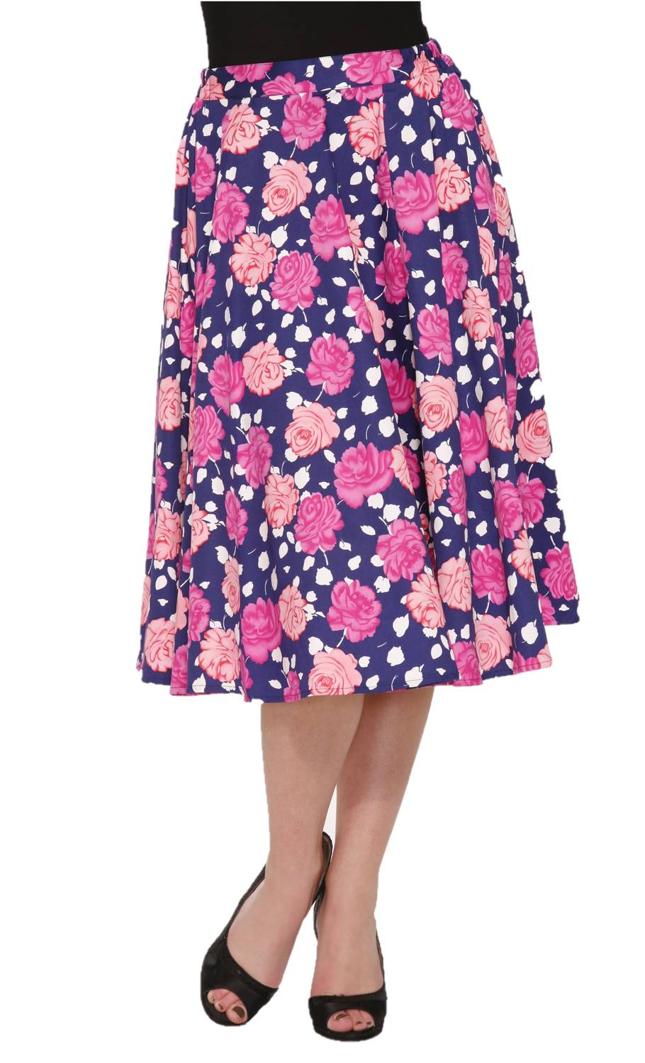 Orchid Bloom - Cythia Swing Skirt