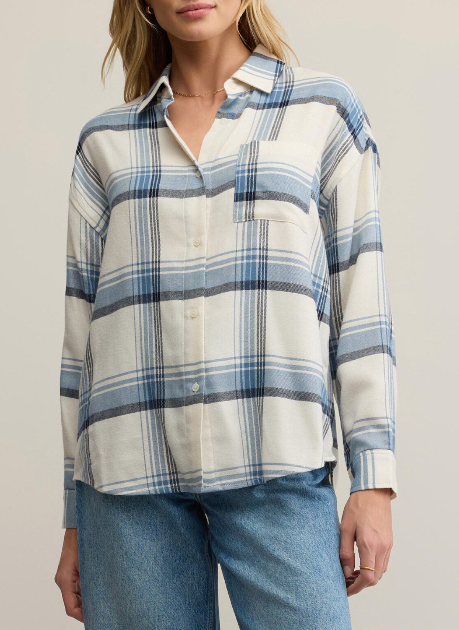 Z Supply - River Plaid Button Up Shirt