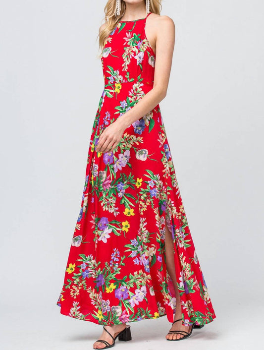 Floral Print Maxi Dress