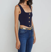 L'Agence - Saga Square Neck Crop Top