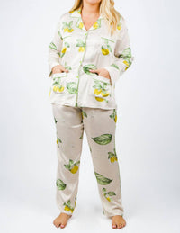 Isayes - Lemon Pajama Set - Plus
