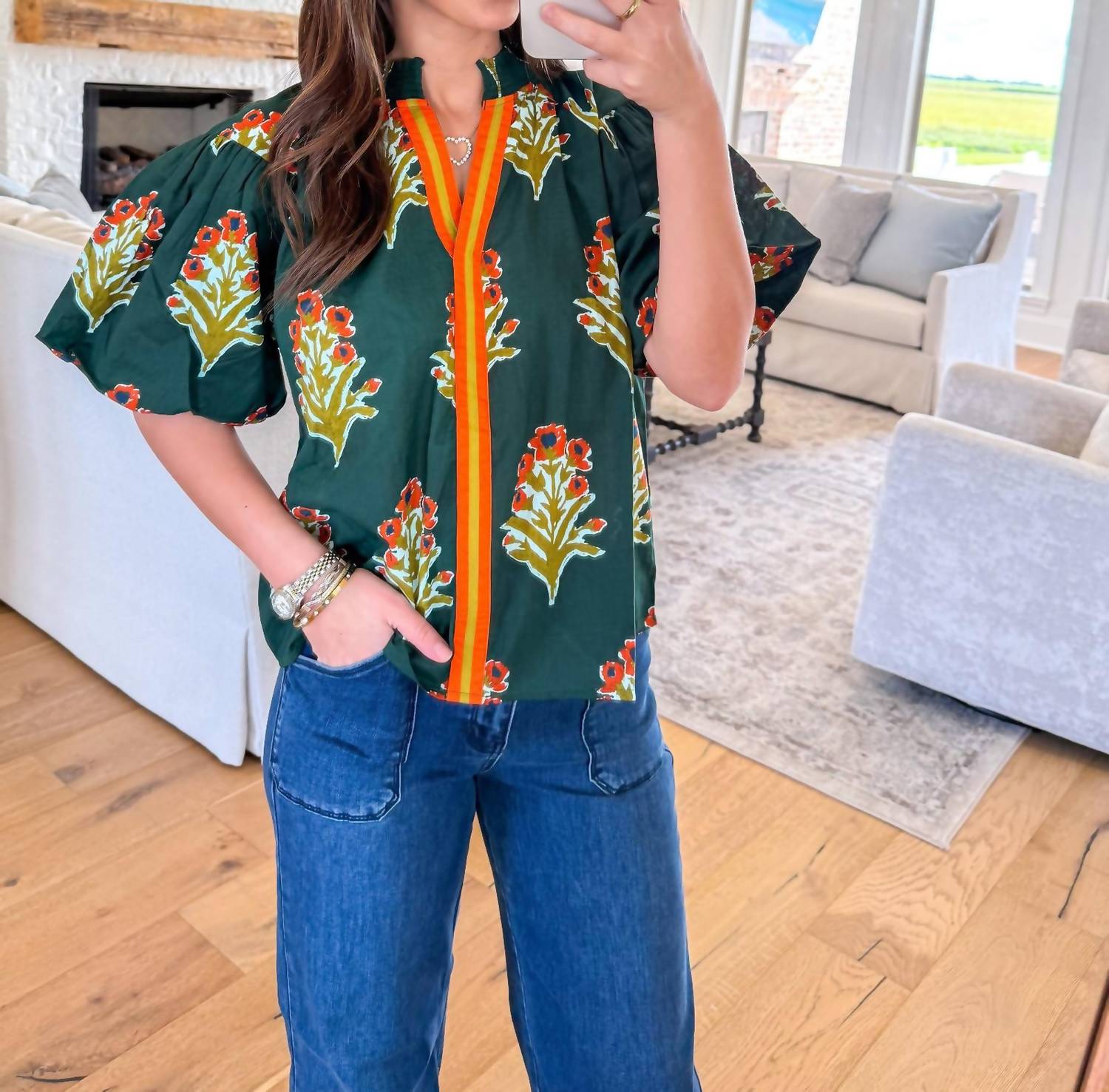 Thml - Forrest Blooms Top