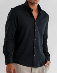 Stone Rose - Long Sleeve Dry Touch Pique Shirt