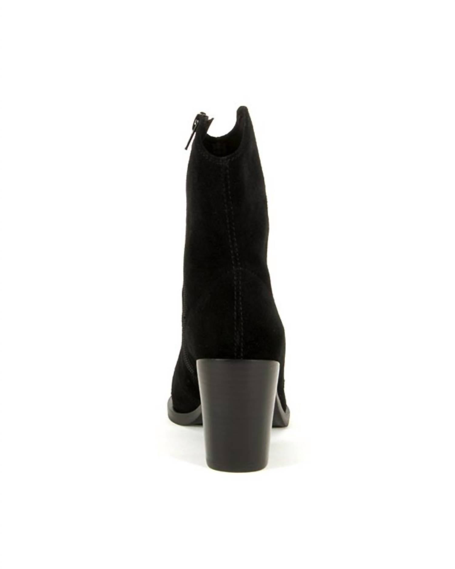 Jeffrey Campbell - Women's Jolena Suede Leather Western Ankle Bootie