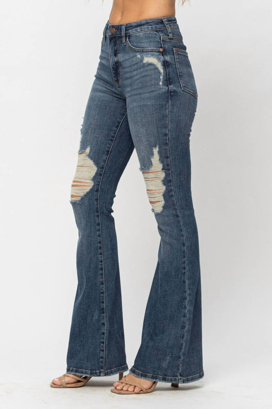 Judy Blue - Destroyed Knee Flare Jean