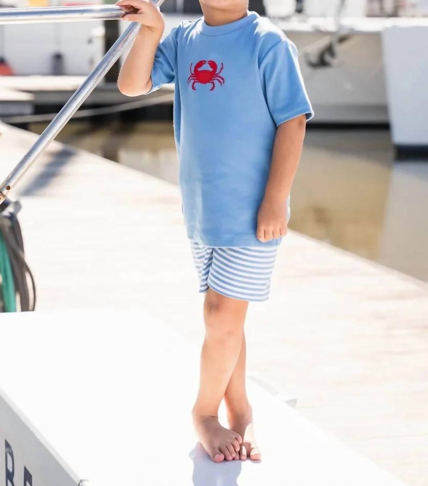 Saltwater Boys Co. - Boy's Crab Two Piece Short Set