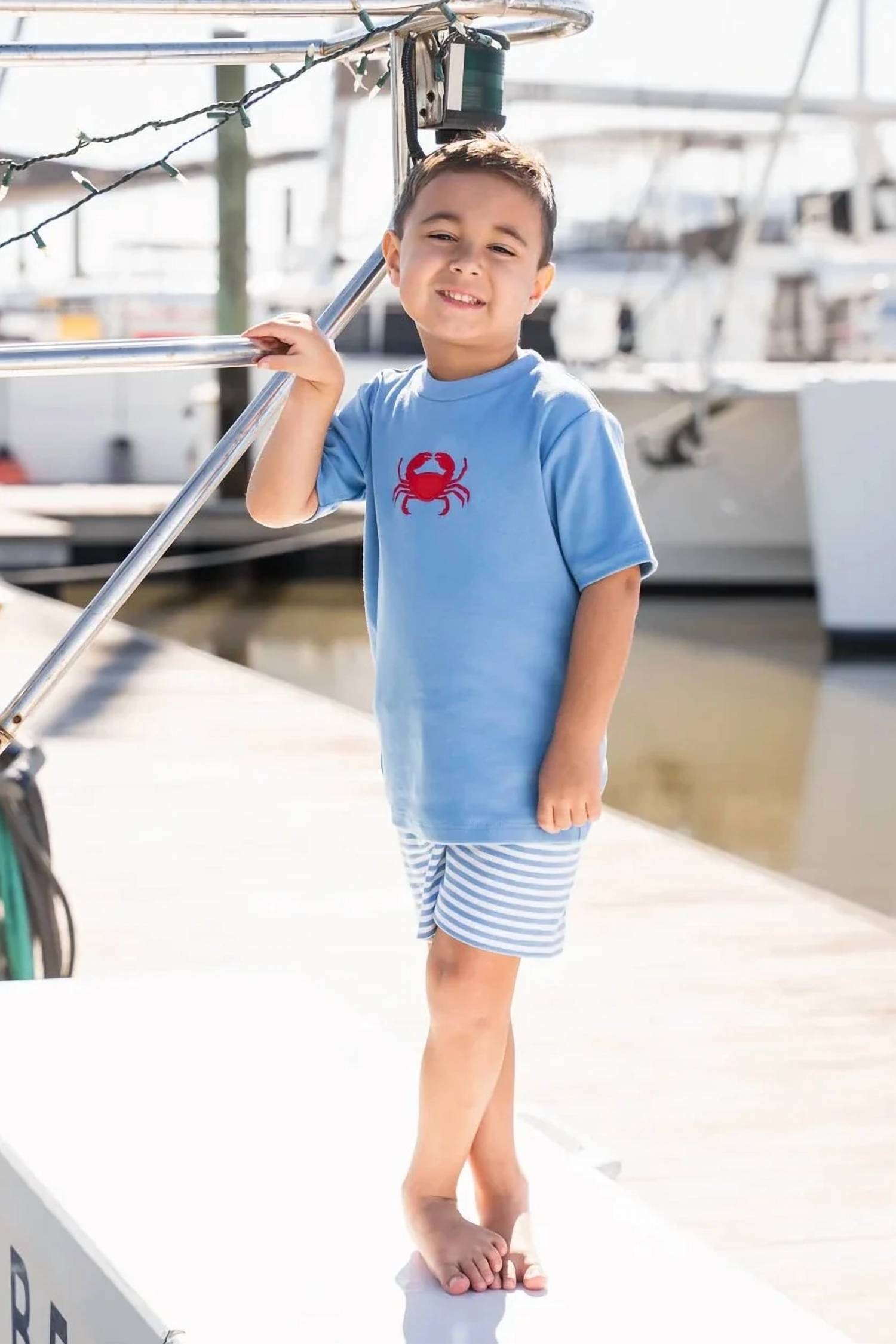 Saltwater Boys Co. - Boy's Crab Two Piece Short Set