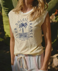 Sundry - Club Soleil Cropped Muscle Tank