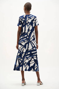 Joseph Ribkoff - Abstract Midi Trapeze Dress