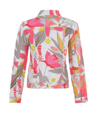 Dolcezza - Linen Floral Pocket Jacket