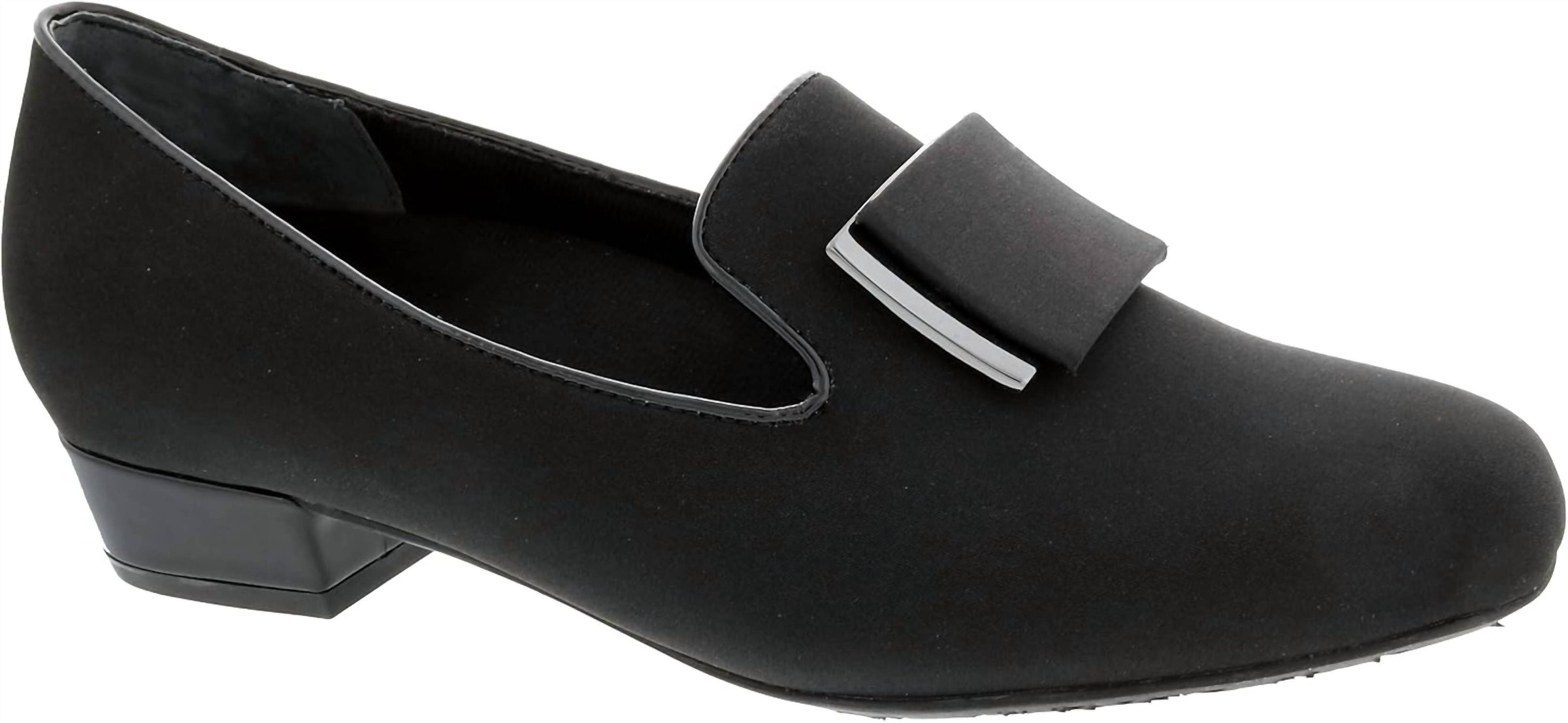 Ros Hommerson Women's Treasure Shoe in black suede - women's heels - detail view