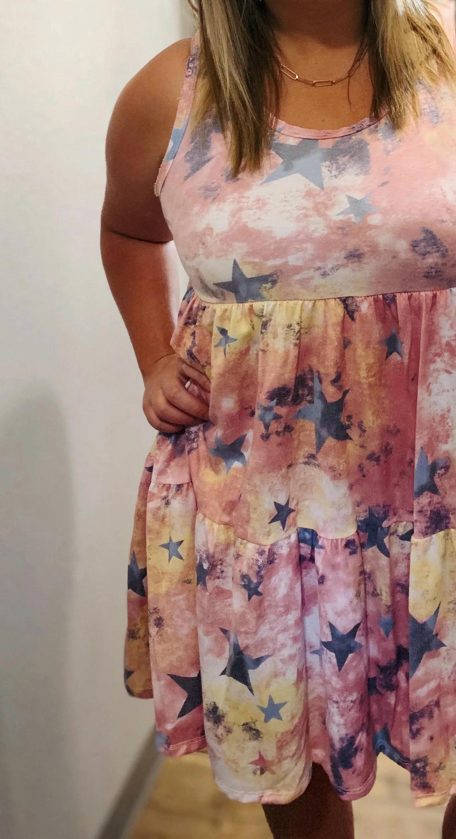 Vocal Apparel - Tie-dye Mini Dress