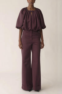 Rebecca Taylor - Sateen Wide Leg Pants