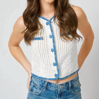 Central Park West - Brooklyn Open Stitch Vest