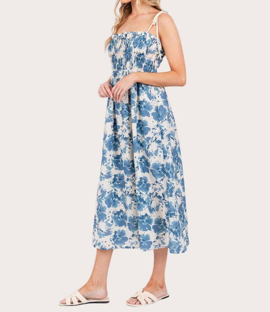 Geegee - Floral Print Midi Sundress