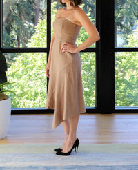 Du Paradis - Shoulderless Asymmetrical Drape Dress