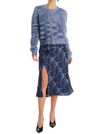 ALLISON NEW YORK Reese Midi Slip Skirt in midnight floral - women's skirt - view 4
