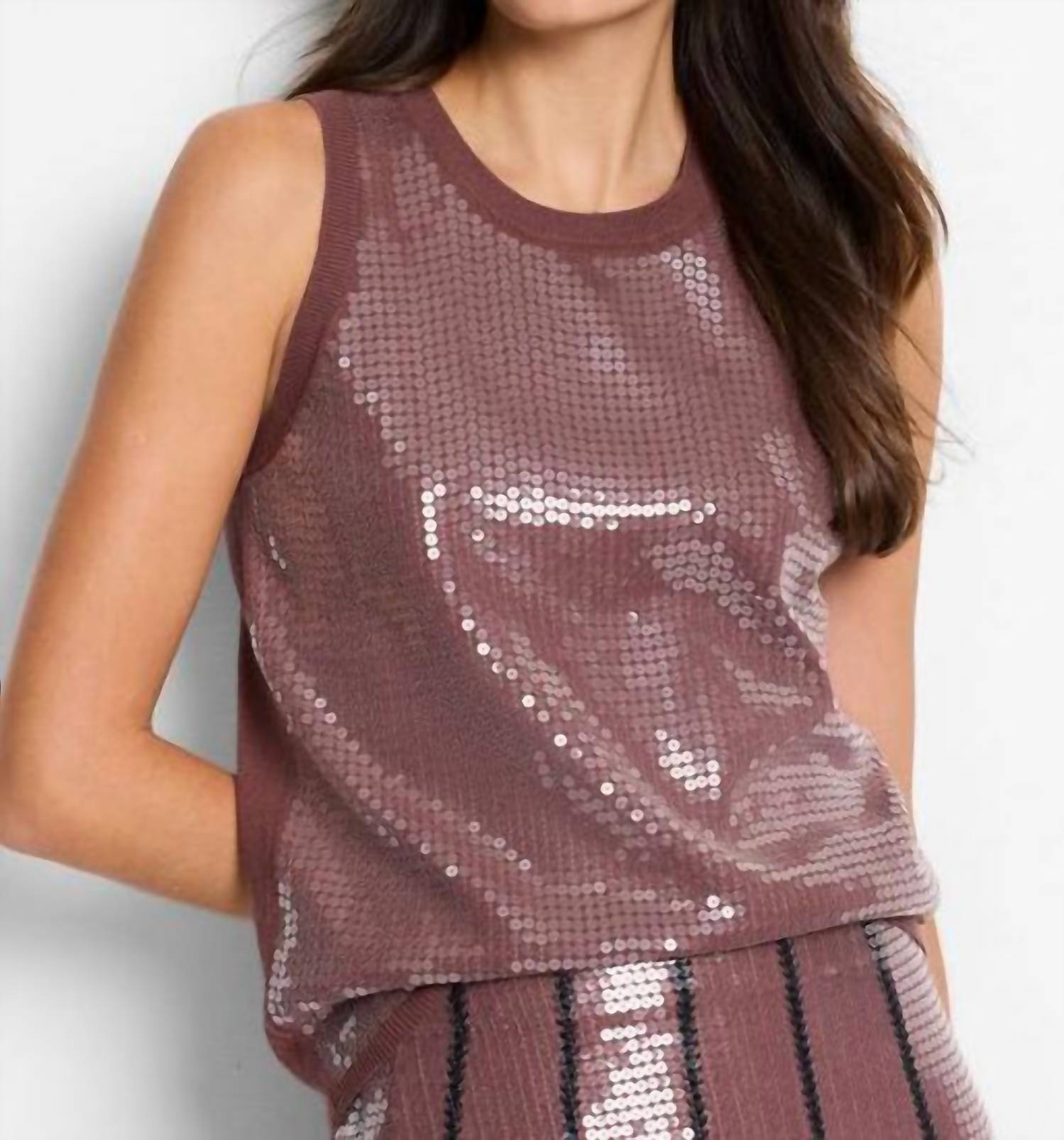 Nic + Zoe - Sequin Knit Tank
