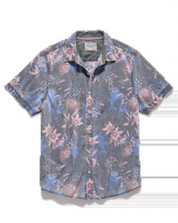 Flags & Anthem Woburn Vintage Soft Short Sleeve Shirt in grey - men's shirt - alternate view