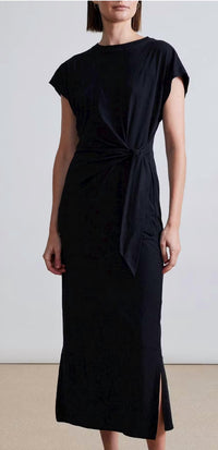 APIECE APART Vanina Cinched Midi Dress in black - women's dress - view 5