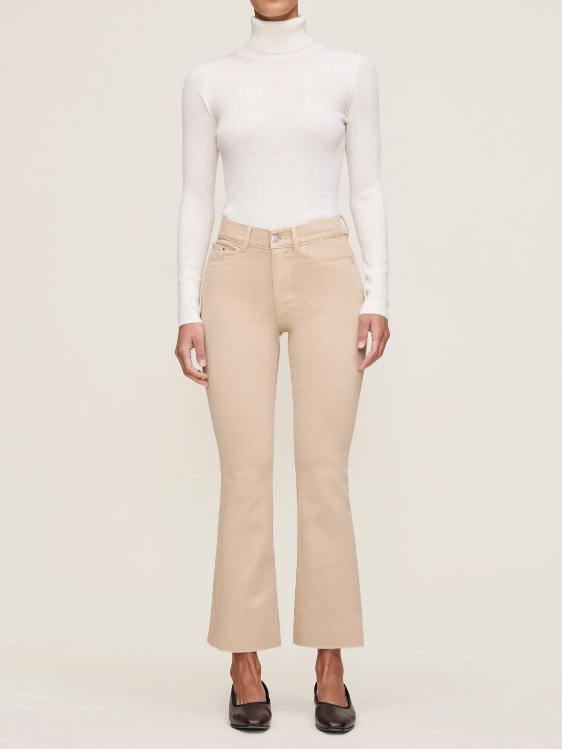 DL1961 - Women's Bridget Boot Instasculpt Cropped Jean in almond - women's jeans - alternate view