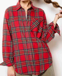 La Miel - Ribbon Plaid Shirt