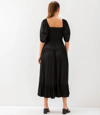 Karen Kane - Blouson Sleeve Smocked Midi Dress