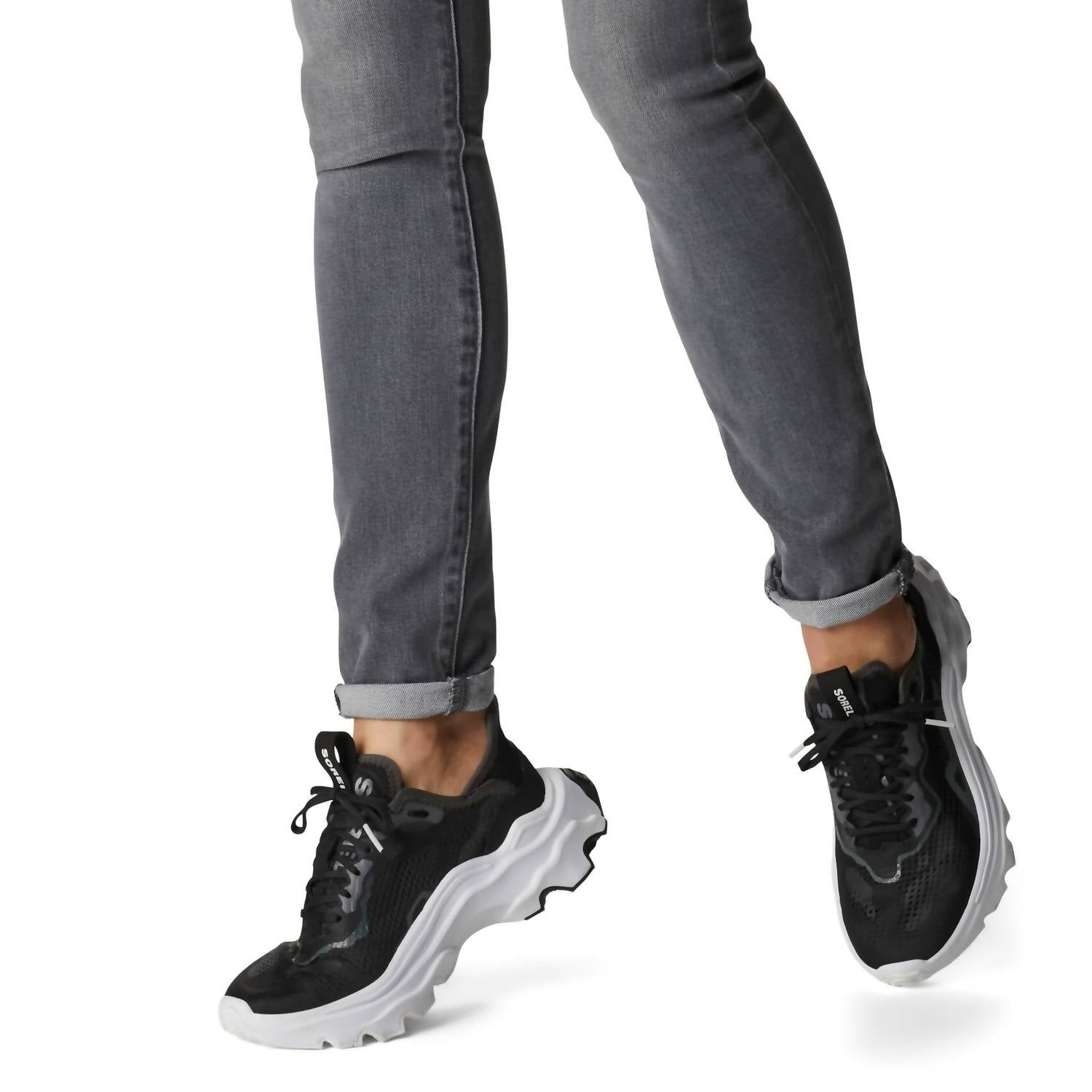 SOREL Women's Kinetic Breakthru Day Lace Shoes in black - women's sneaker - alternate view