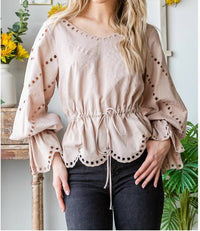 Oli & Hali - Coco Peasant Top