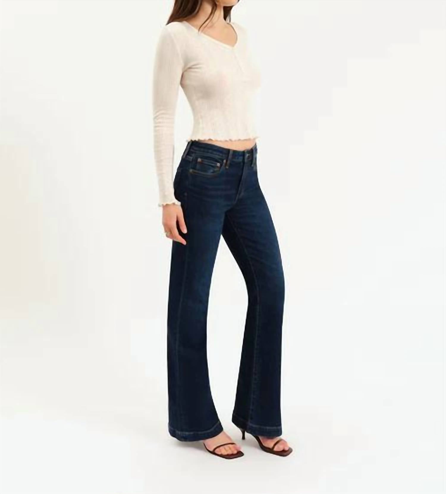 Daze - Heartbreaker Mid Rise Flare Jeans