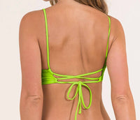 MAAJI Reversible Dainty Underwire Top in chartreuse - women's swimwear - alternate view