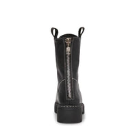 STEVE MADDEN Women's Kanyon Genuine Leather Lace Up Combat Boots in black - women's shoe - view 5