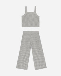 Rylee + Cru Girls Crochet Summer Set in sea foam - item - alternate view
