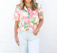 Entro - Hawaiian Punch Blouse