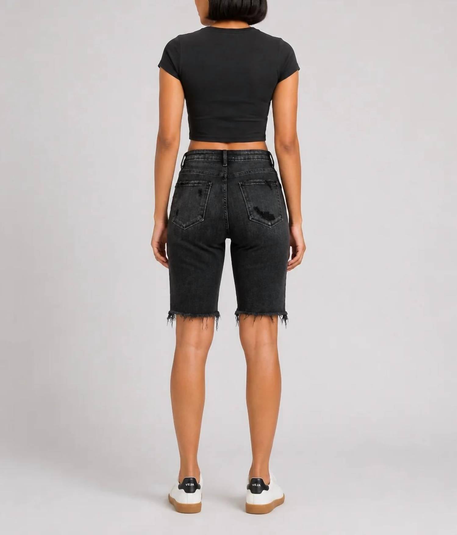 Vervet By Flying Monkey - High Rise Bermuda Shorts